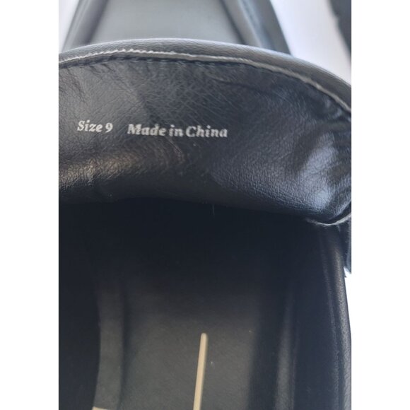 Dolce Vita Elias Chunky Lug Sole Square Toe Slip-On Loafer in Black. Size 9 - Picture 8 of 8